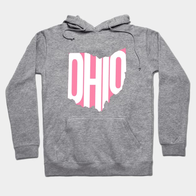 Ohio pink Hoodie by Emily Zigo